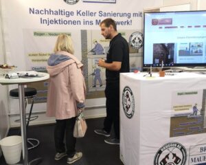 Ausstellungsstand Beratung von Brugger AG Mauer-Sanierung