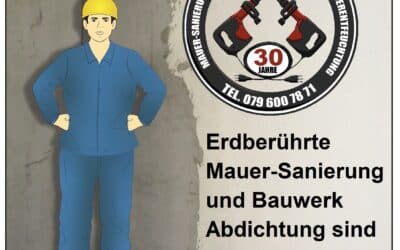Erdberührte Kellerabdichtung und Kellersanierung
