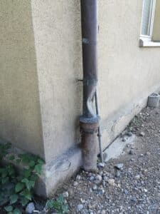 Dachabwasser defekt