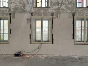 Wand mit Multipor, Mineralische Isolierung von Innen