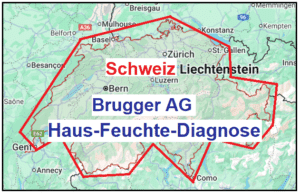 Brugger AG Mauer-Sanierung Mauerentfeuchtung mit Haus-feuchte-diagnose in der ganzen Schweiz