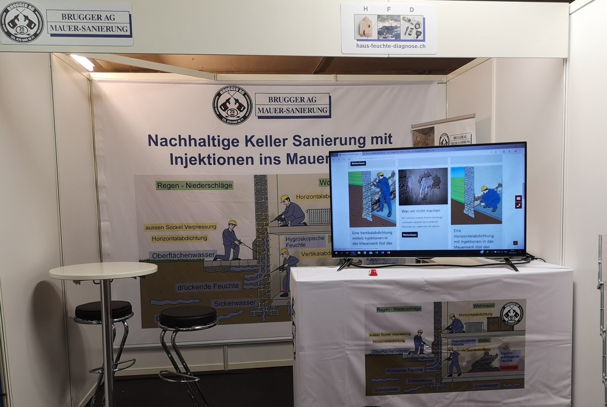 Online-Kostenvoranschläge für Mauerentfeuchtung von Brugger AG Mauer Sanierung Mauerentfeuchtung