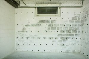 Mauerentfeuchtung Ziegelmauerwerk mit einer Flächen Vertikalsperre