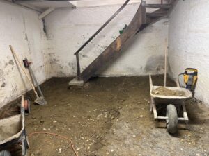 Keller als Wohnraum nutzen, vorher